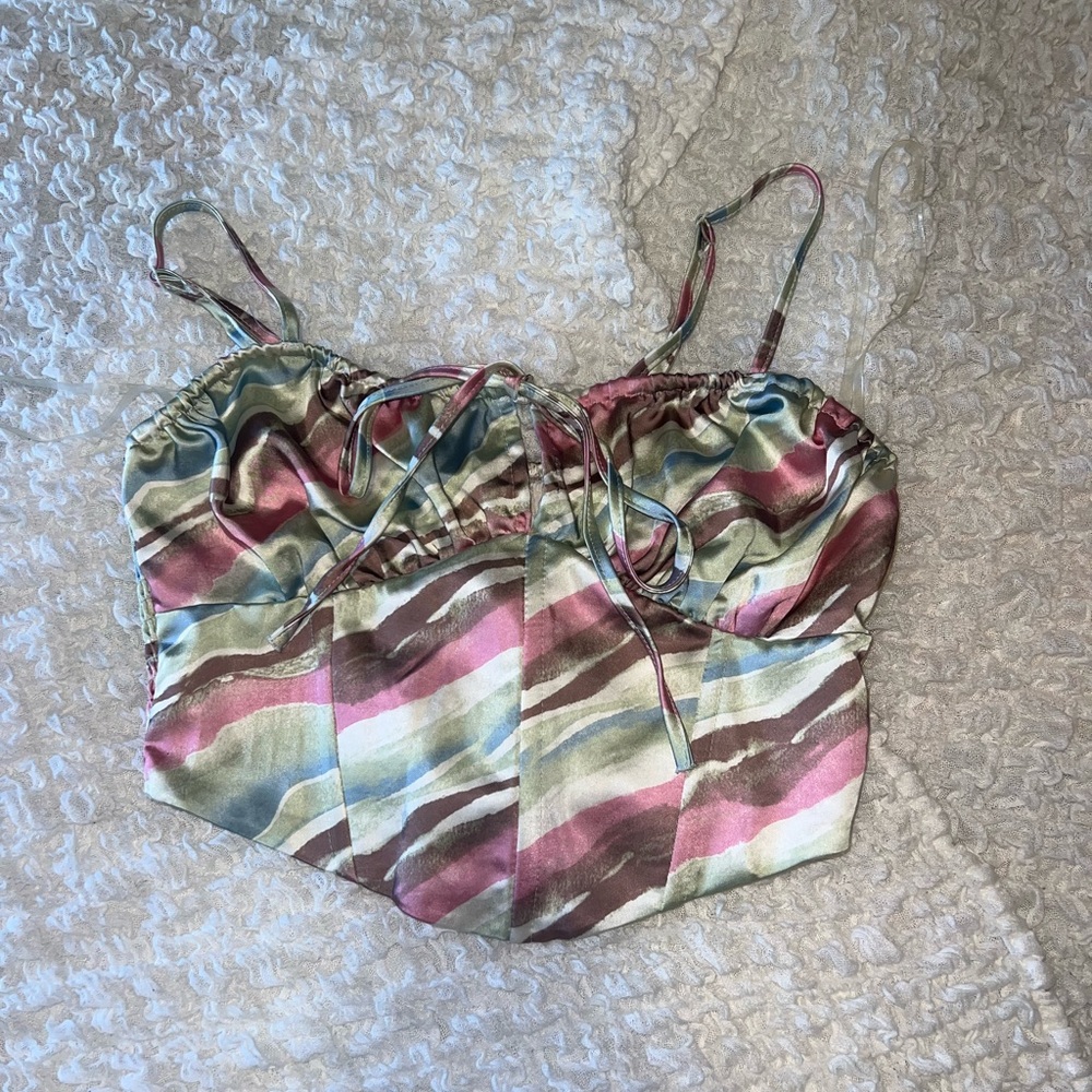 Cute corset style tank, brand new